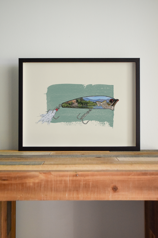 Topwater Popper Poster