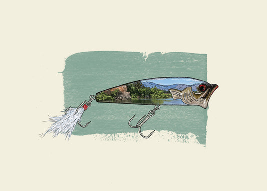 Topwater Popper Poster
